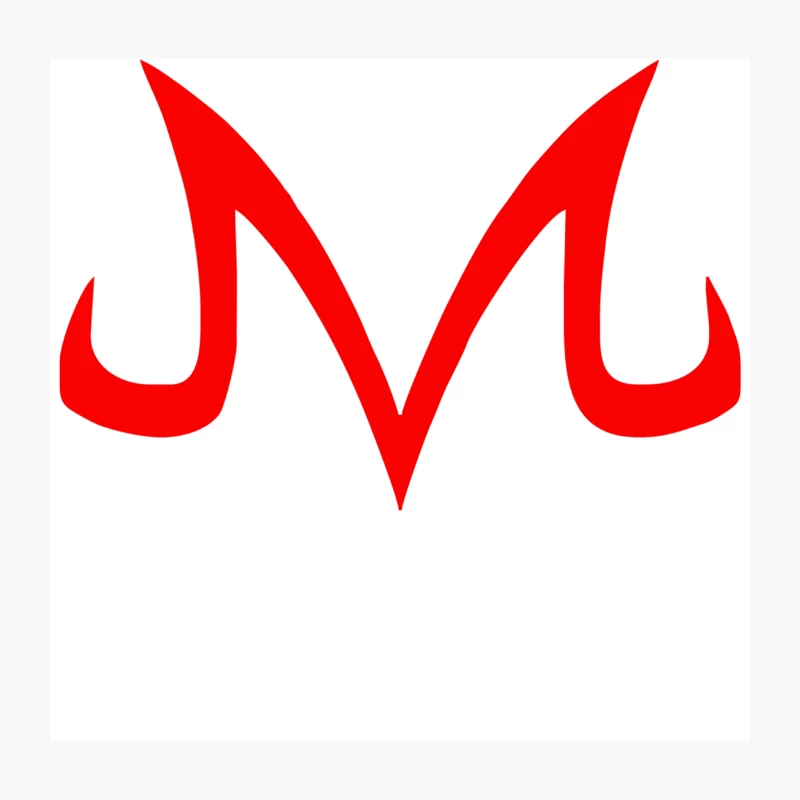 Majin Buu symbol Throw Pillow