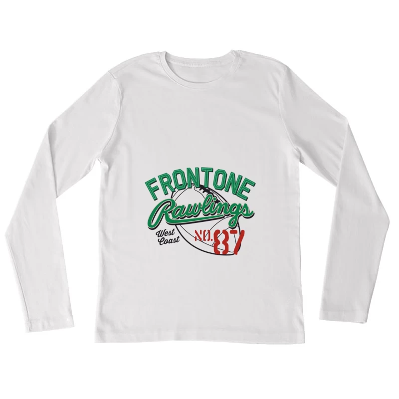 Frontone Rawlings Football Design Damen Langarm T-Shirt