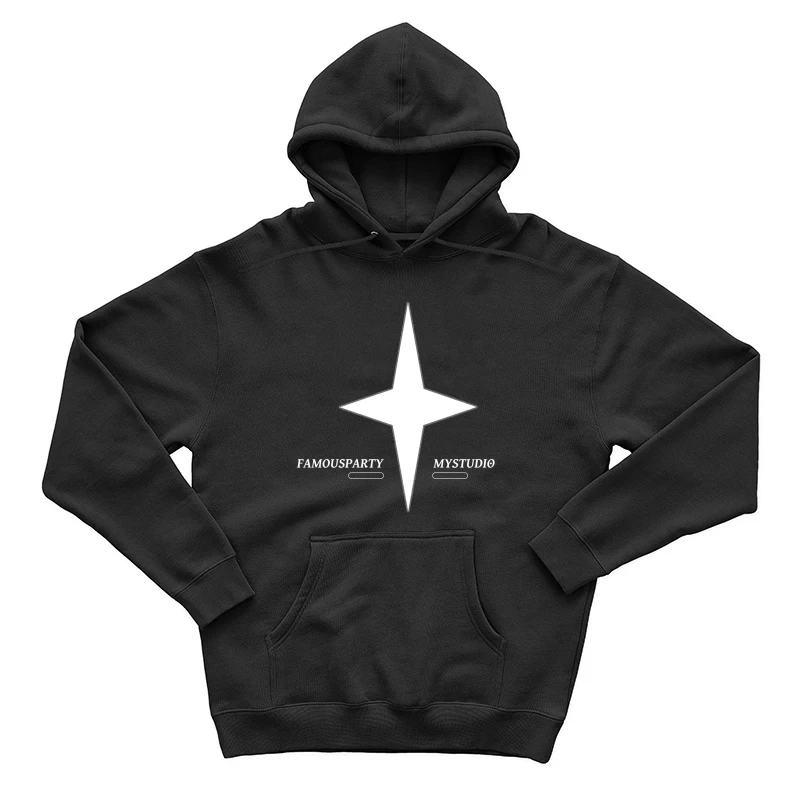 Minimalistisches Sternenlogo Herren Pullover Hoodie