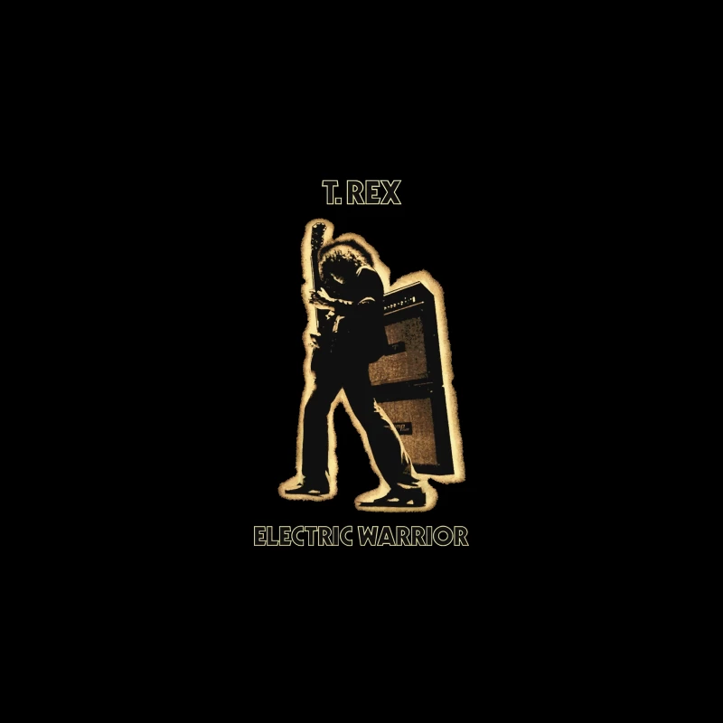 T.Rex 'Electric Warrior' Classic Rock Album Cover Silhouette Tapestry