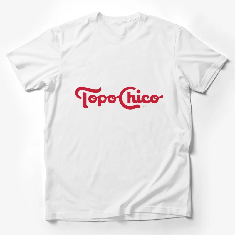 Topo Chico Vintage-Style Red Logo Design Male T-Shirt