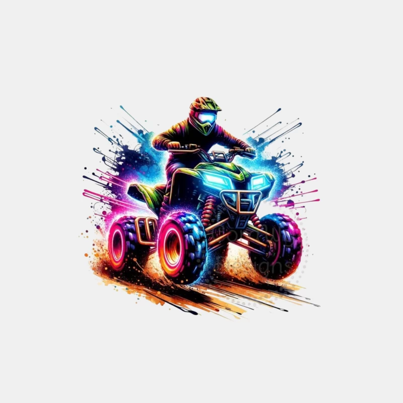 Exciting ATV Rider in Action Male Tank Top