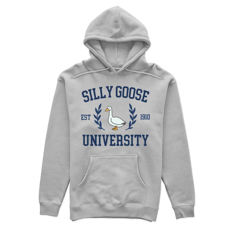 Silly Goose University Vintage-Style Logo Design Female Pullover Hoodie