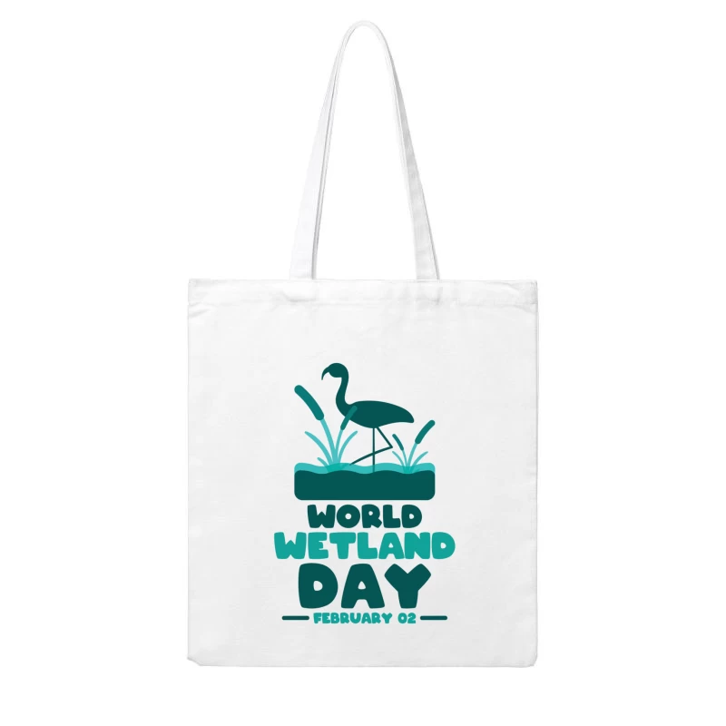 Celebrate World Wetland Day – Vibrant Flamingo Design Cotton Tote Bag