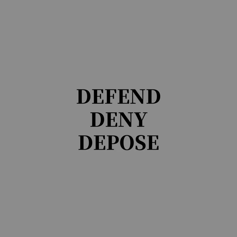 Legal Defense Strategy Text: Defend, Deny, Depose iPhone Case