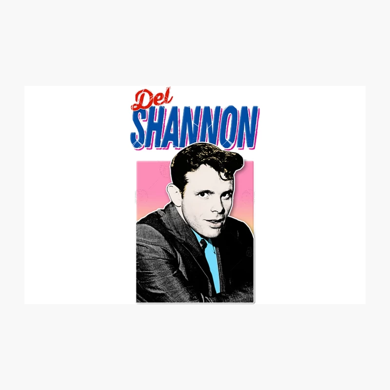 Del Shannon - Retro Nostalgia Graphic Design Travel Mug