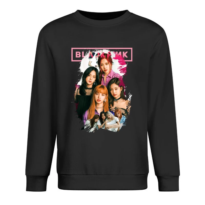 Blackpink: Iconic K-Pop Music Group Male Pullover Sweatshirt