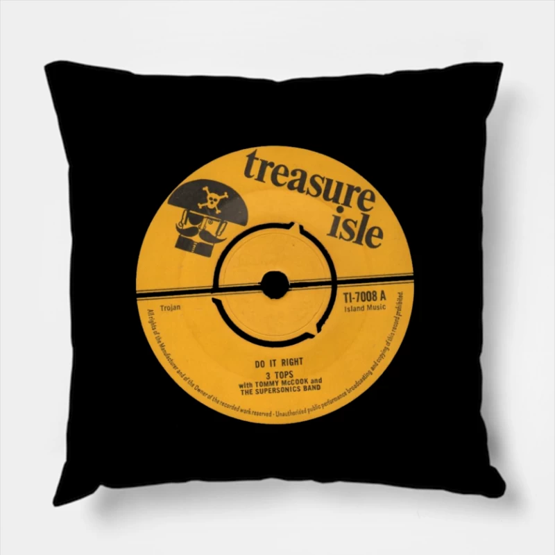 Treasure Isle Records Throw Pillow