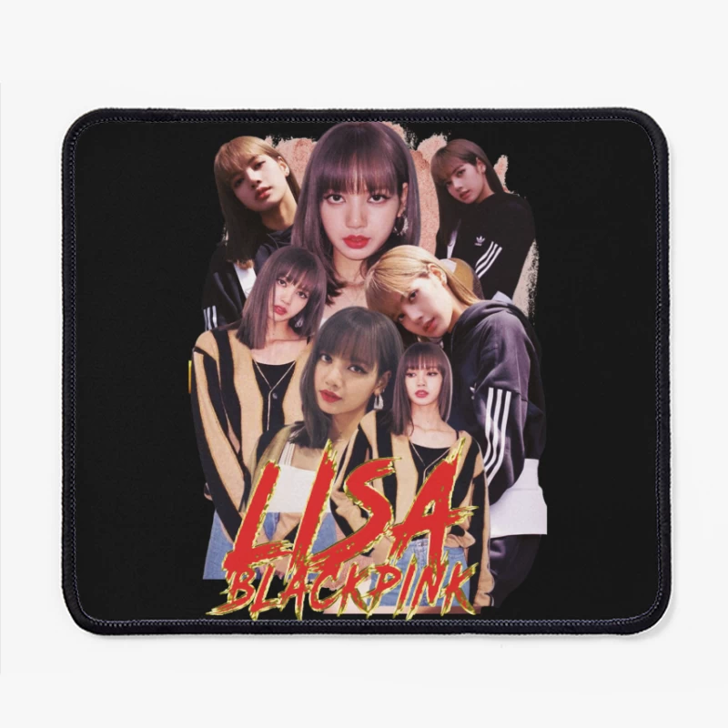 Lisa from BLACKPINK - K-pop Idol and Fashion Icon Mouse Pad