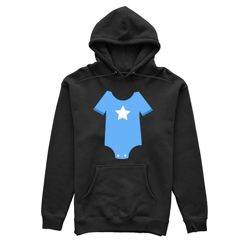 Body bleu pour bébé avec étoile blanche Femme Sweat à capuche