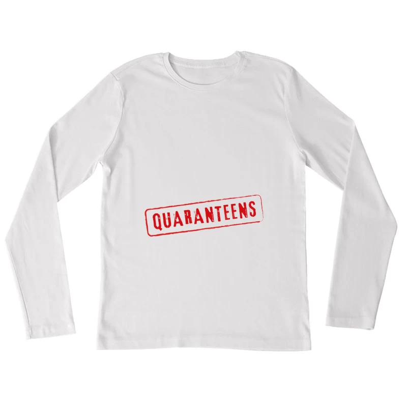 Motif Quaranteens Rouge Femme Manches Longues T-Shirt