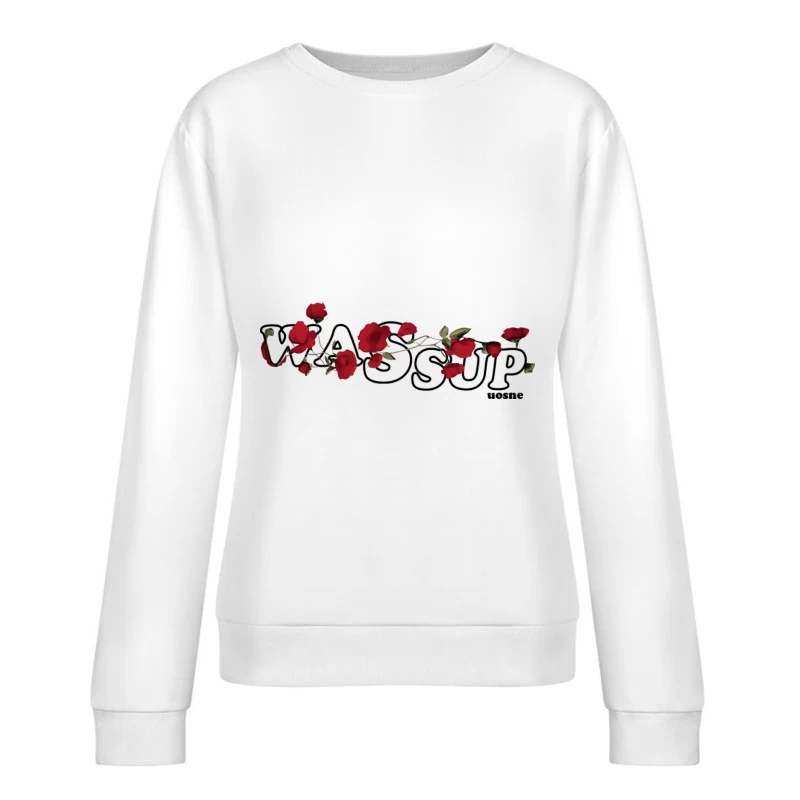 Rote Rosen und Begrüßung Damen Pullover Sweatshirt