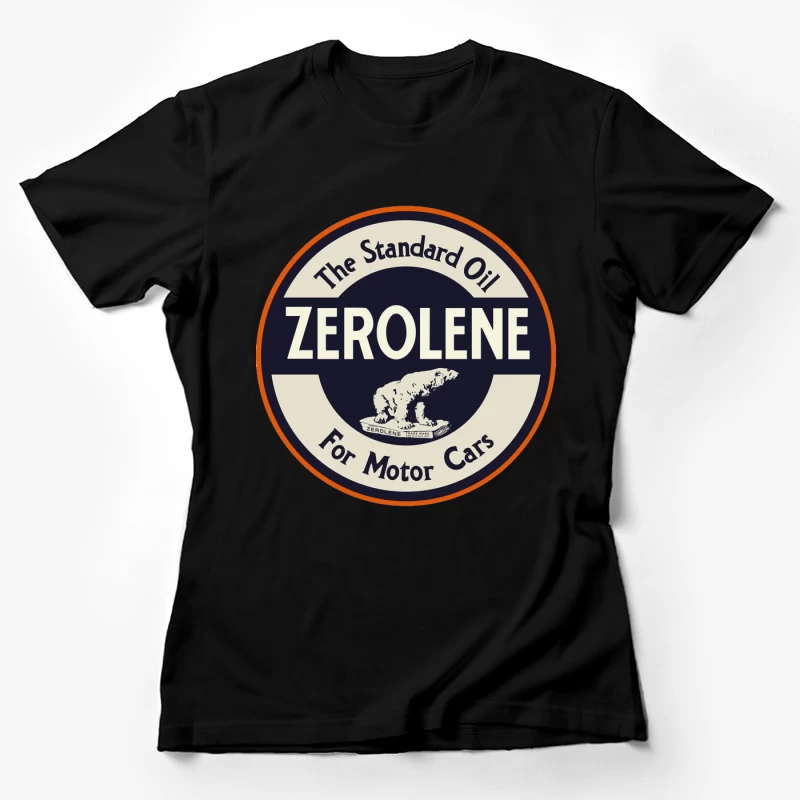 Vintage Standard Oil Zerolene Motor Car Advertisement with Polar Bear Logo Female T-Shirt