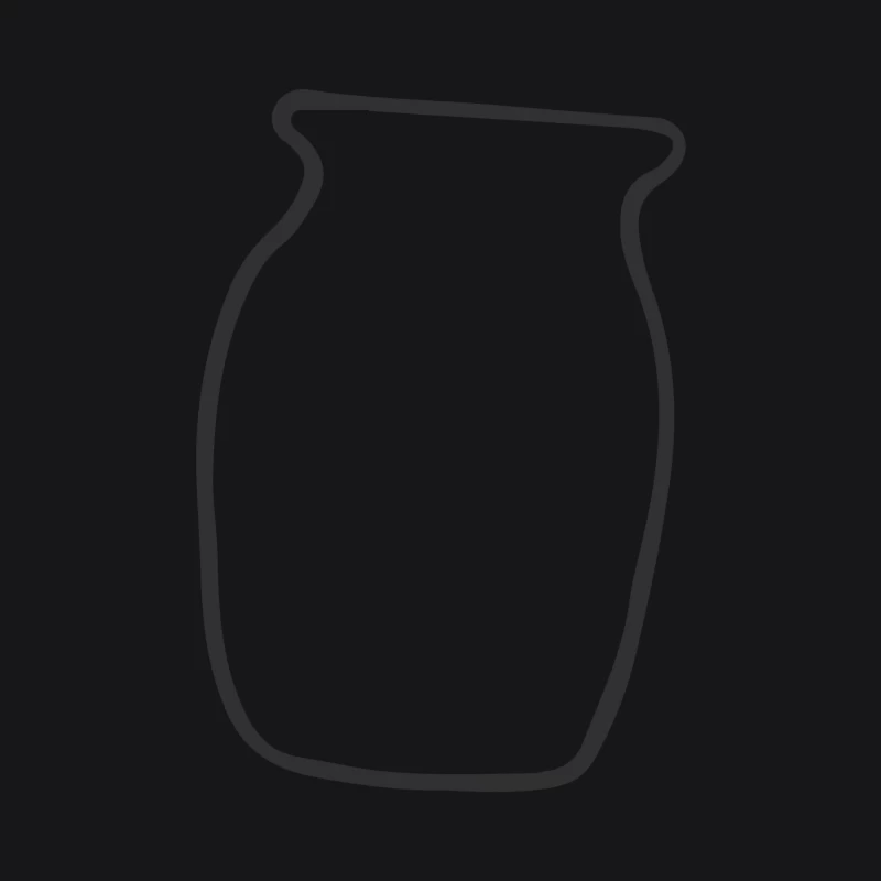 Silhouette de vase minimaliste Femme Sweat à capuche