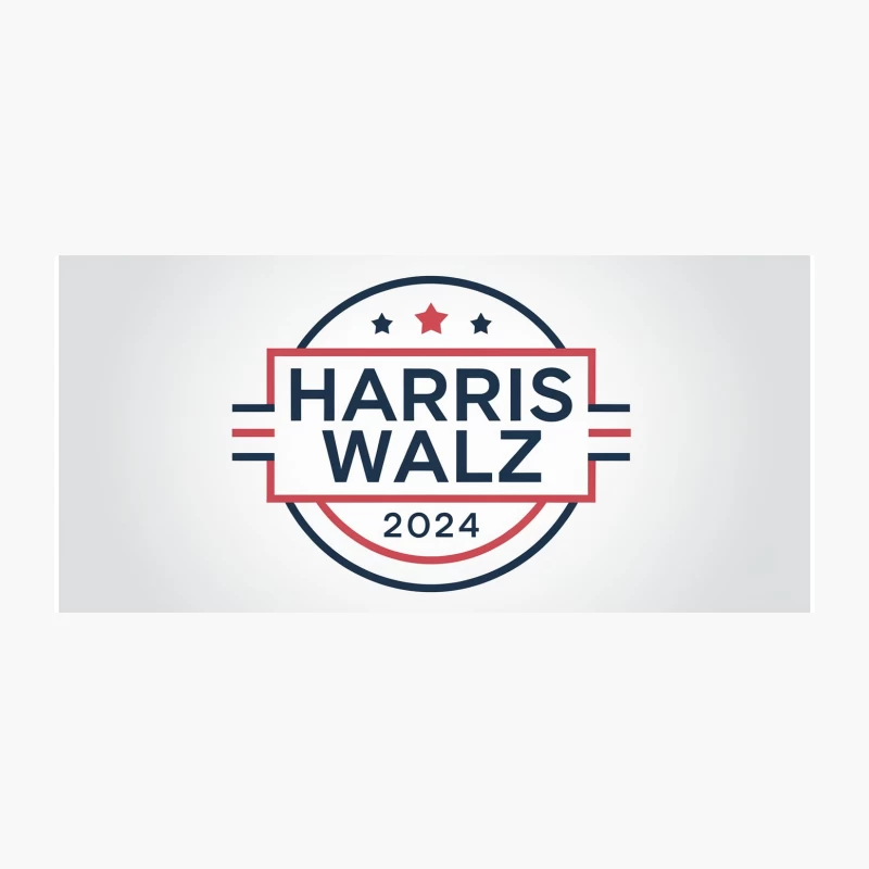 Harris Walz 2024 Presidential Campaign Logo: Patriotic Design for American Election Coffee Mug