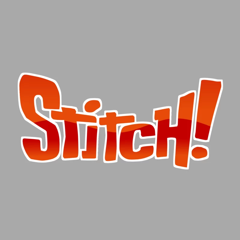 Stitch Logo from Lilo & Stitch Male Pullover Hoodie