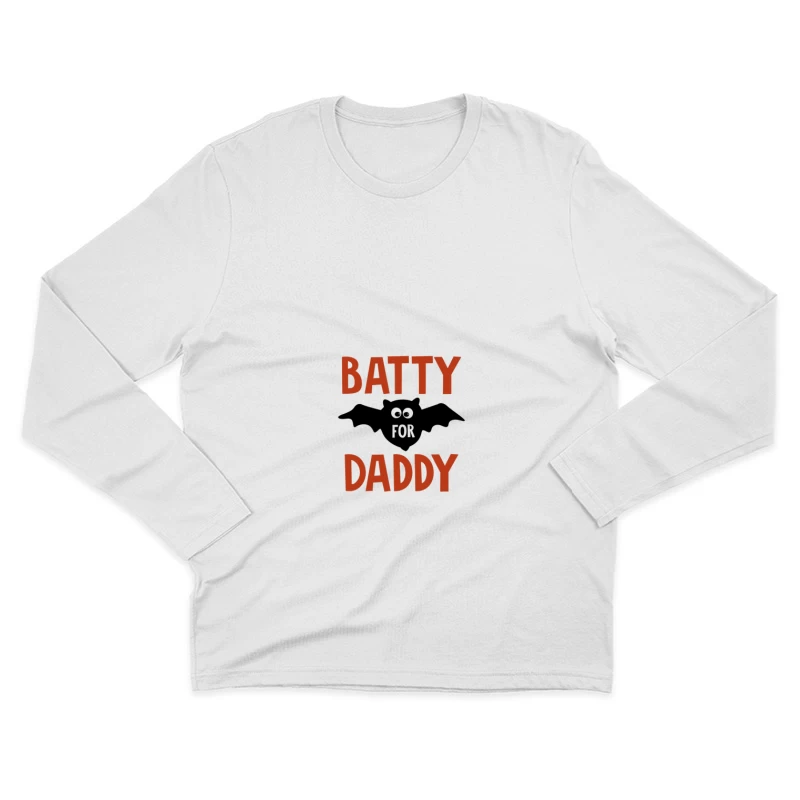 Texte amusant sur les chauves-souris Homme Manches Longues T-Shirt