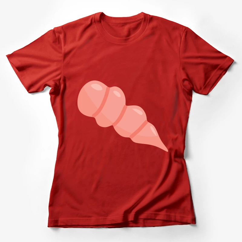 Coquillage rose élégant Femme T-Shirt