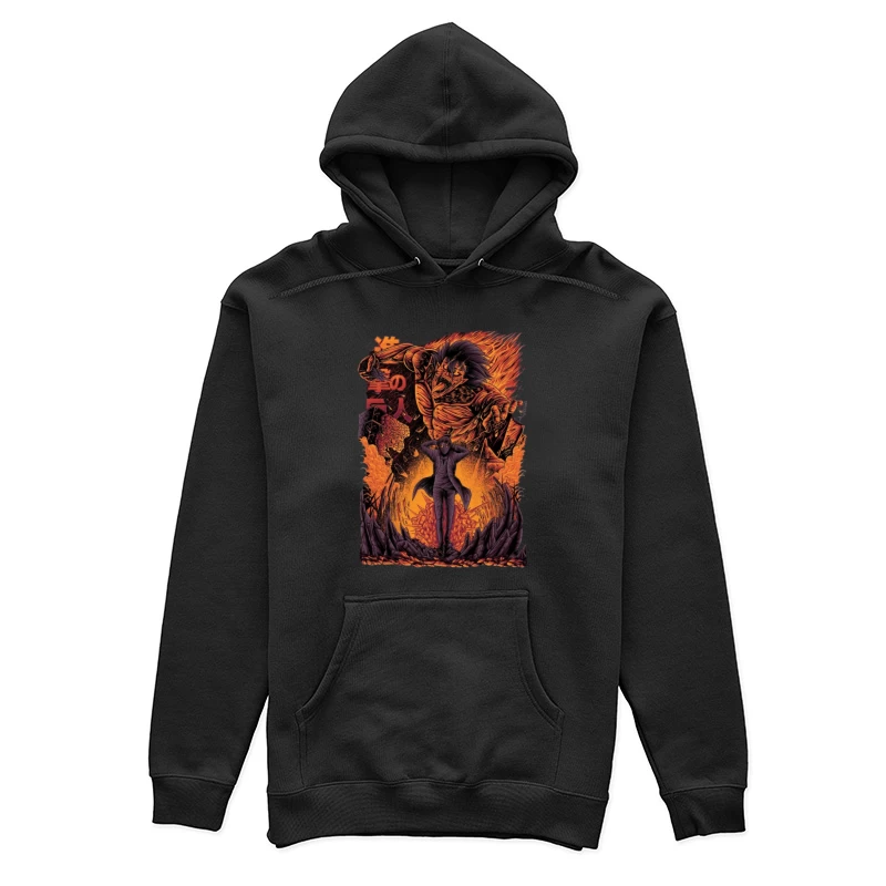 Düstere Anime-Szene mit Monster Damen Pullover Hoodie