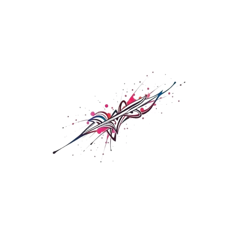 Abstract Colorful Splash Design Mouse Pad