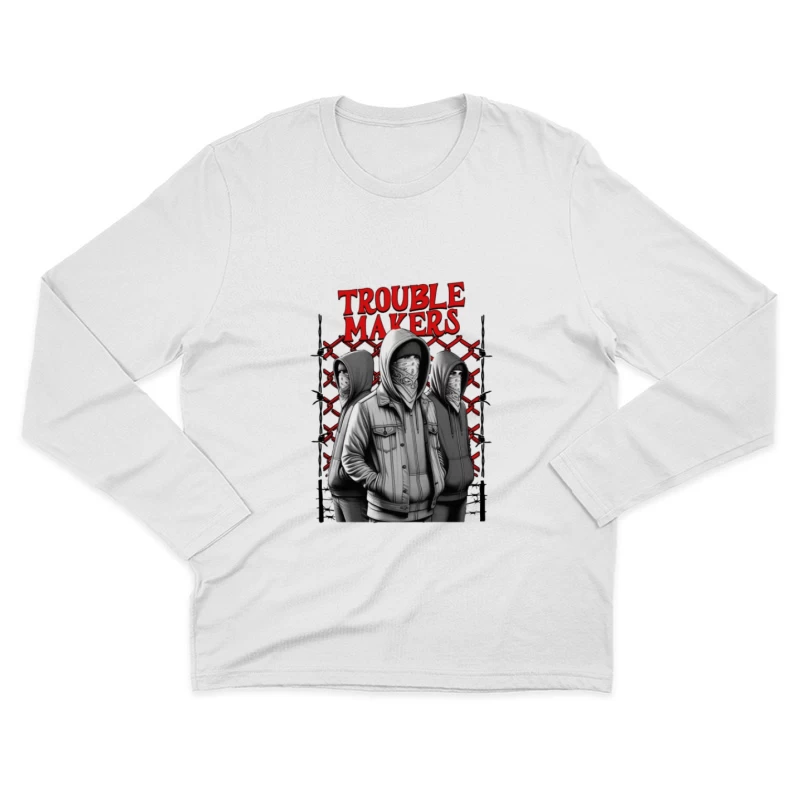 Figures masquées avec Graffiti Homme Manches Longues T-Shirt