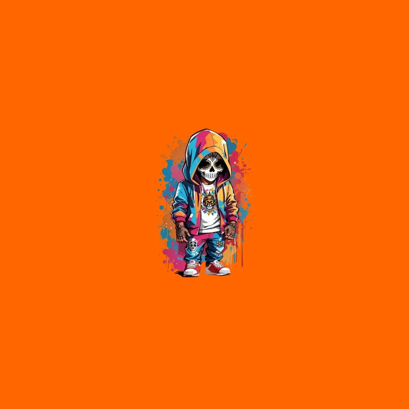 Colorful Skeleton Character in Streetwear Coffee Mug