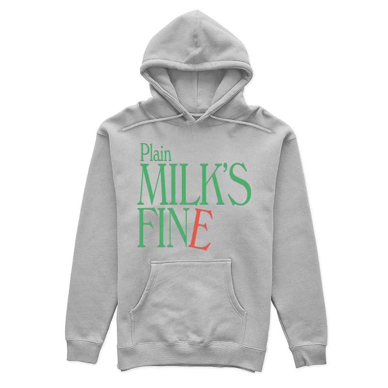 Plain Milk's Fine Typography Design Female Pullover Hoodie