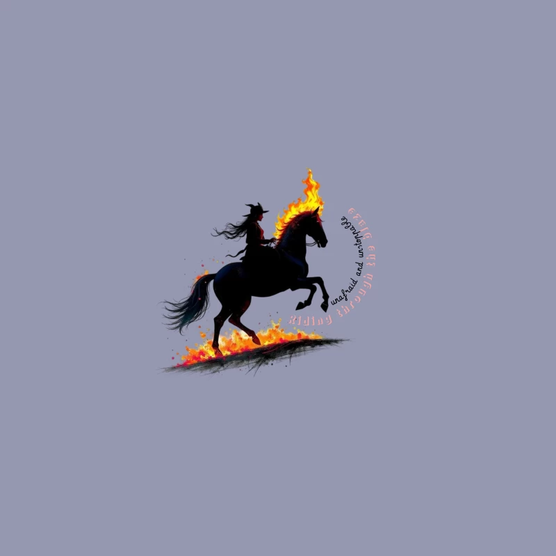 Rider in Flames iPhone Case
