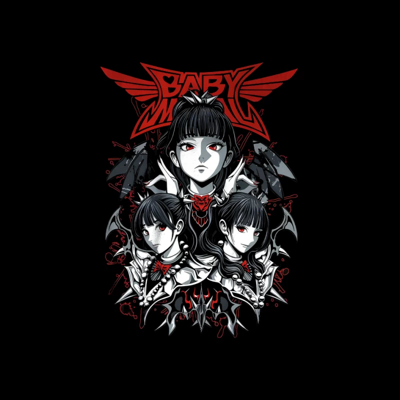 Babymetal Japanese Metal Band Pin