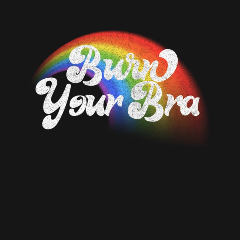 Burn Your Bra! Feminist Statement Design Mouse Pad