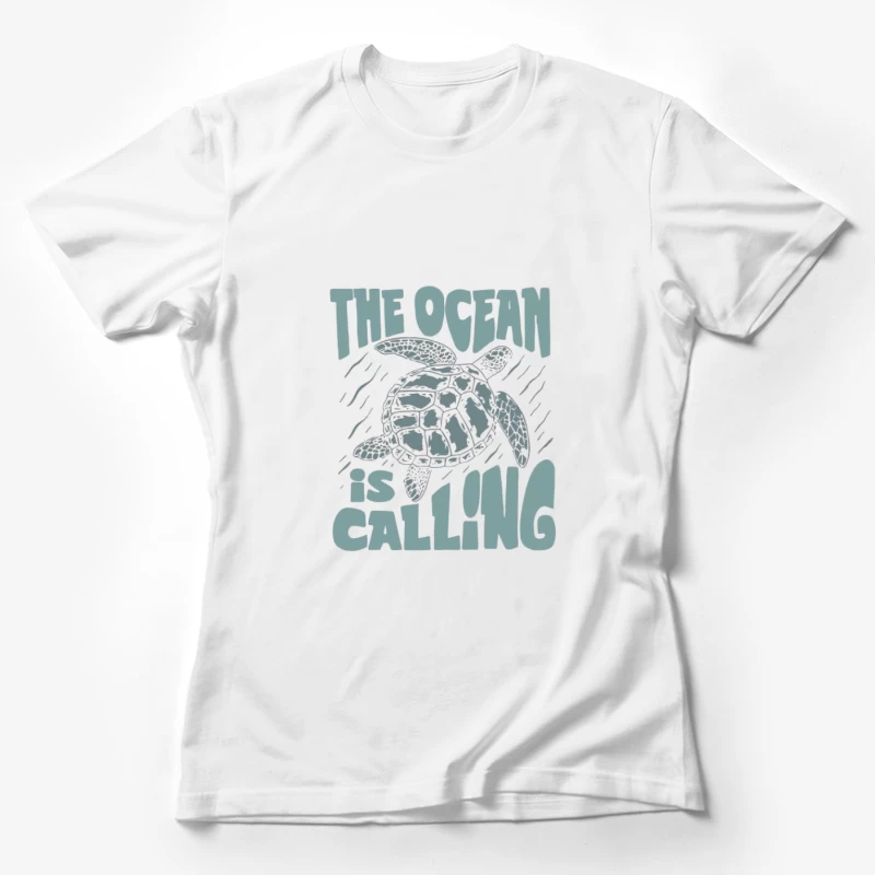 Die Stimme des Meeres: Inspiriert von der Schildkröte Damen T-Shirt