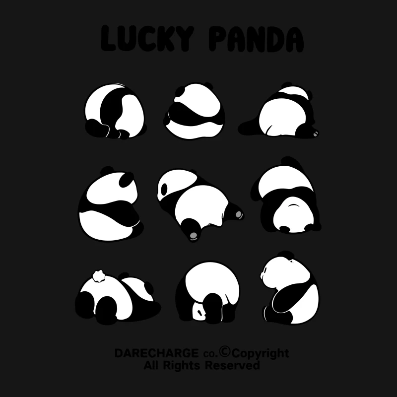 Süße Pandabär-Gesichter Herren T-Shirt