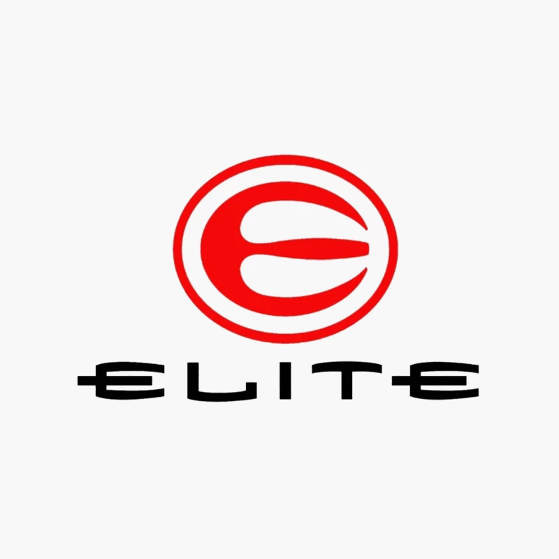 Elite Sports Brand Red and White Minimal Logo Cotton Tote Bag