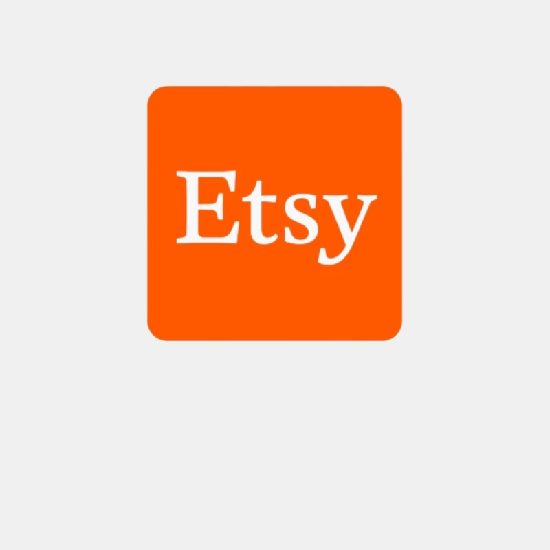 Etsy Official Logo - Orange Square E-commerce Marketplace Icon Male Tank Top