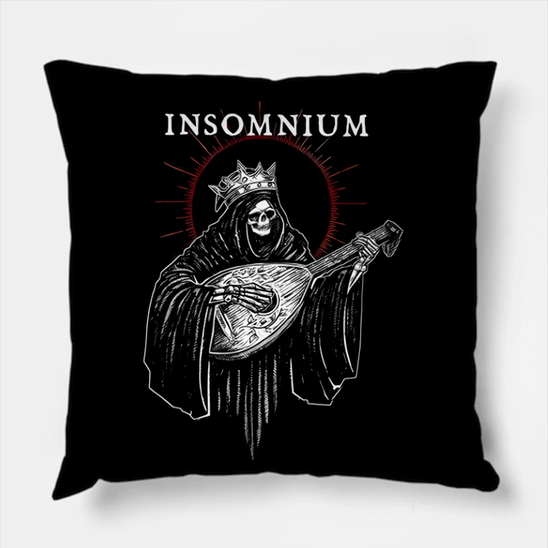 Insomnium Throw Pillow