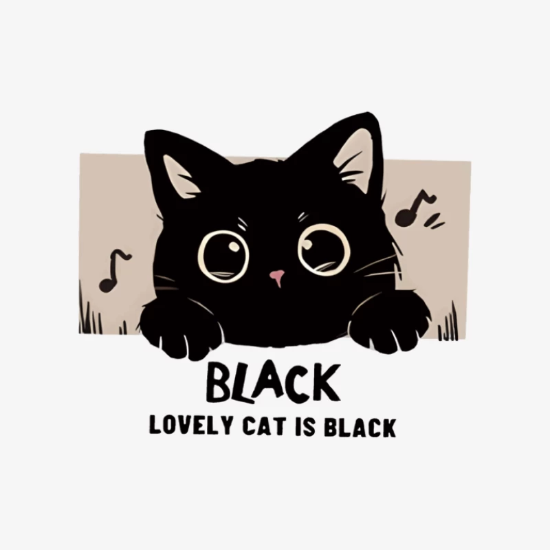 Süße schwarze Katze Herren Pullover Sweatshirt