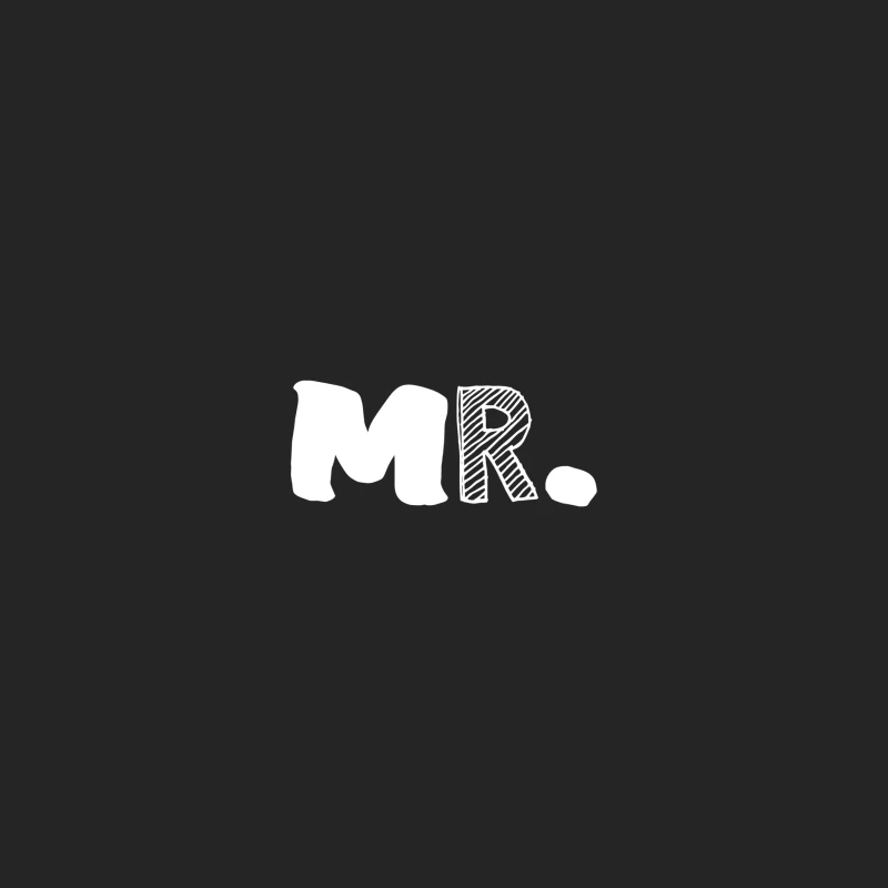 Texte stylisé 'Mr.' en blanc Homme Sweat-shirt à enfiler