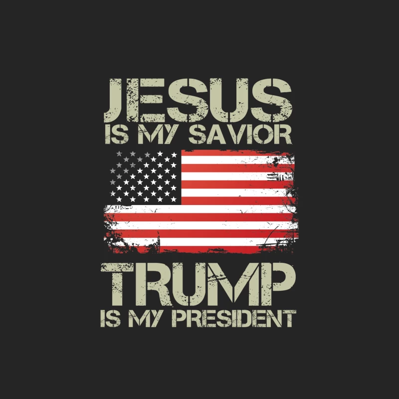 Foi et politique : Jésus et Trump Femme Sweat-shirt à enfiler