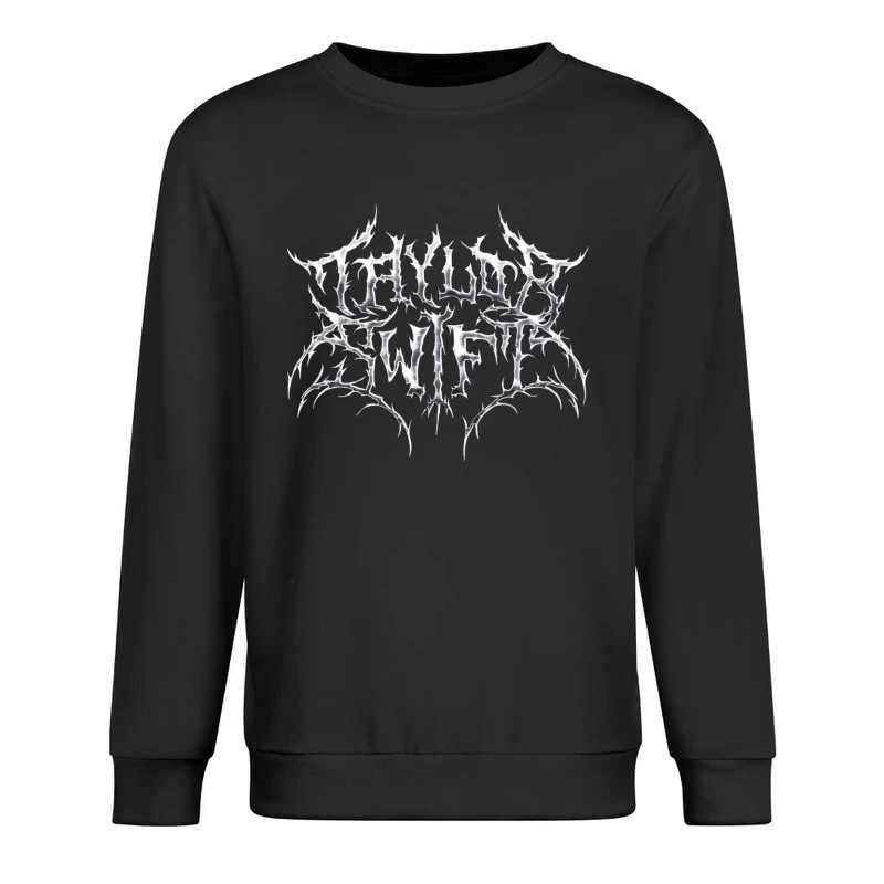 Gothic Metal Band Logo Design Male Pullover Sweatshirt