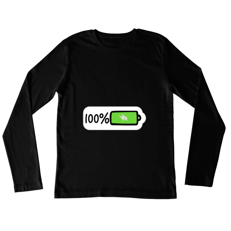 Icône de batterie pleine Femme Manches Longues T-Shirt