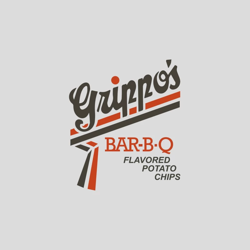 Vintage Grippo's BBQ Potato Chips Logo Design Baseball Cap