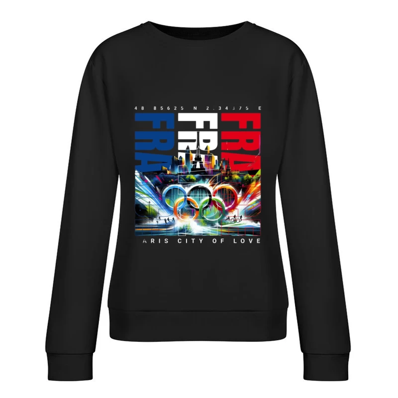 Jeux Olympiques à Paris Femme Sweat-shirt à enfiler