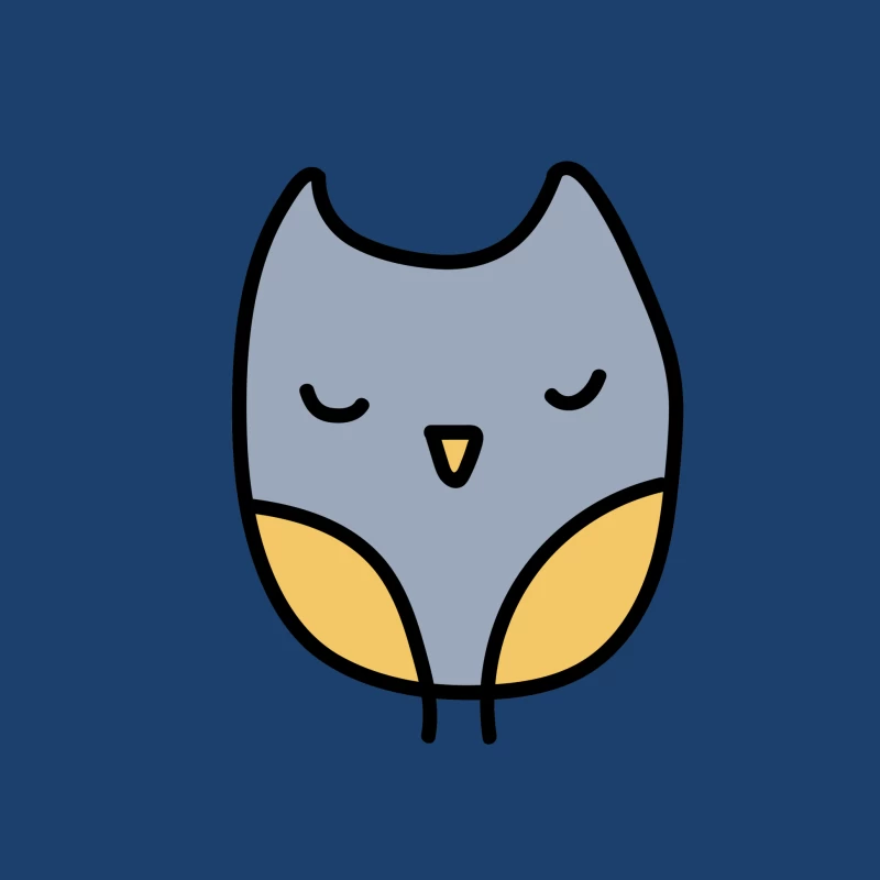 Illustration de hibou coloré Homme Sweat à capuche