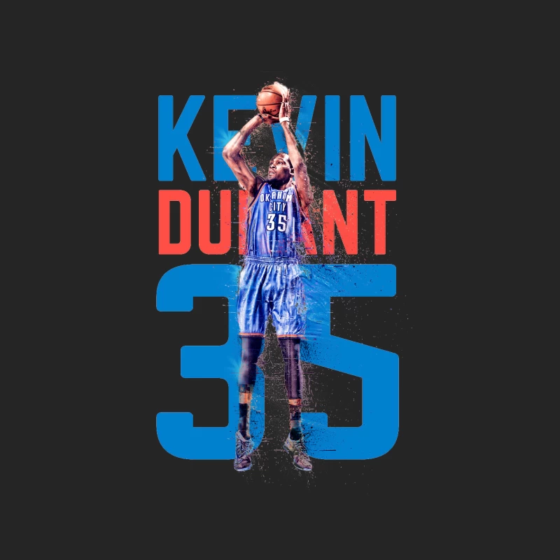 Basketball-Star Kevin Durant Sprungwurf Herren Pullover Sweatshirt