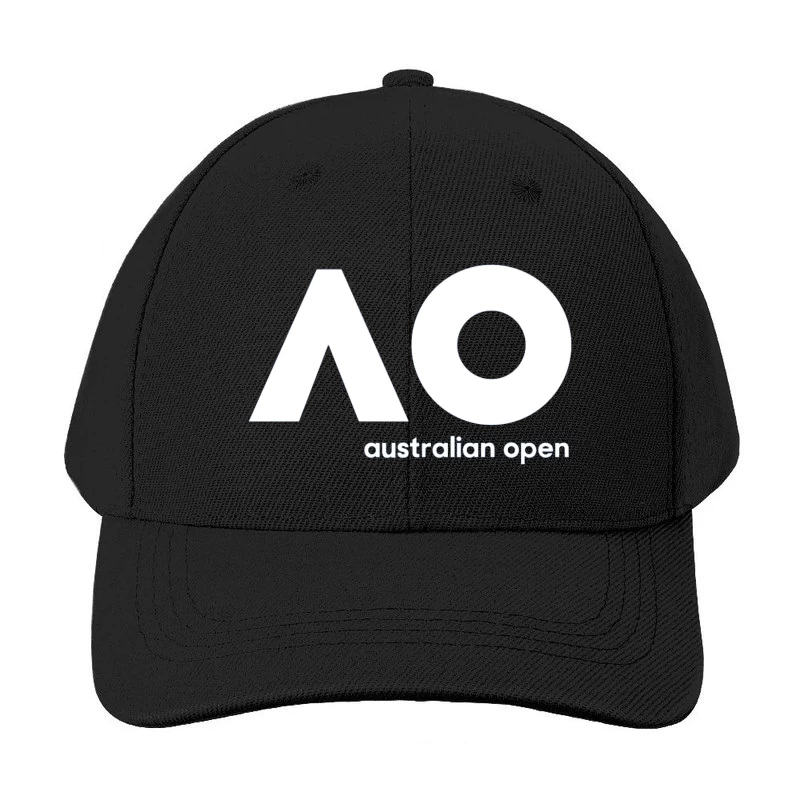 Australian Open Tennis Tournament White Minimalist Logo Baseball Cap