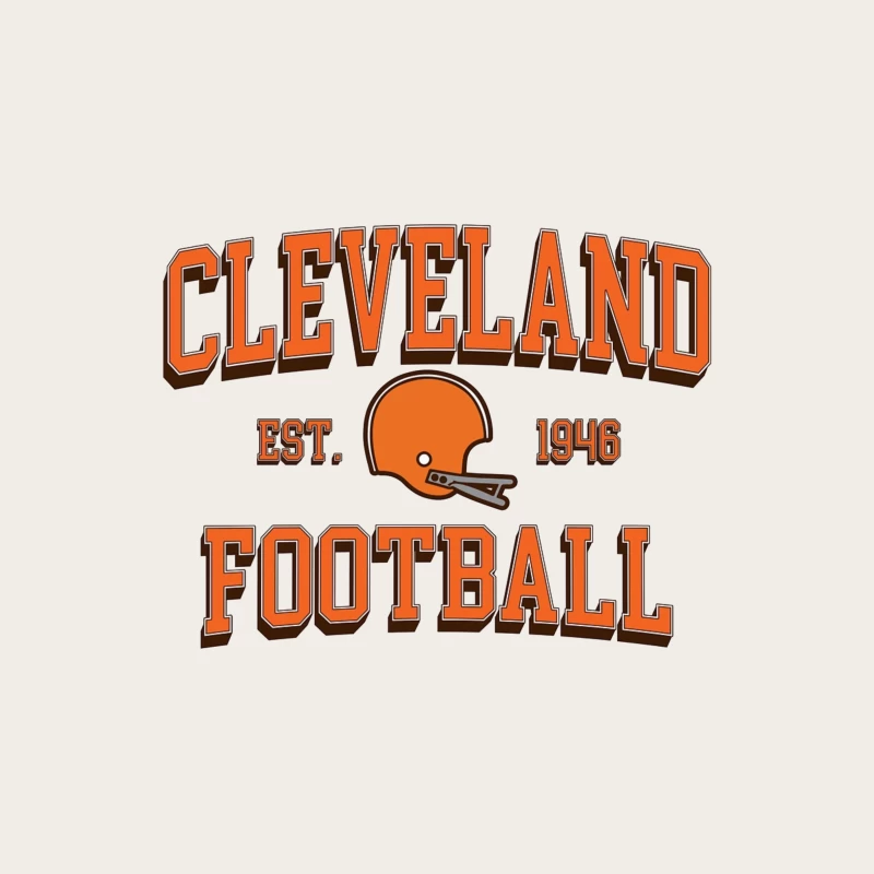 Cleveland Browns NFL Football Team Vintage Logo Est. 1946 Bucket Hat