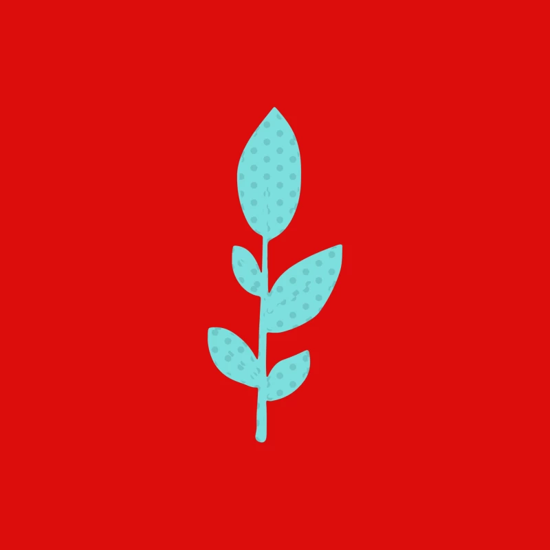 Illustration de plante bleue Homme Débardeur