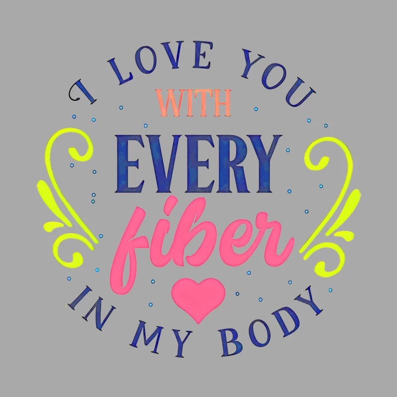 Colorful Love Typography with Fiber Message Female Pullover Hoodie