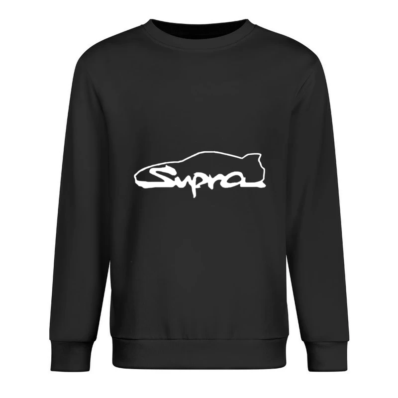 Toyota Supra Logo Minimalist Outline Design Male Pullover Sweatshirt