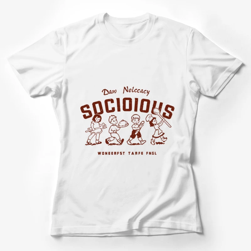 Kinderspiel-Design für geselliges Essen Damen T-Shirt